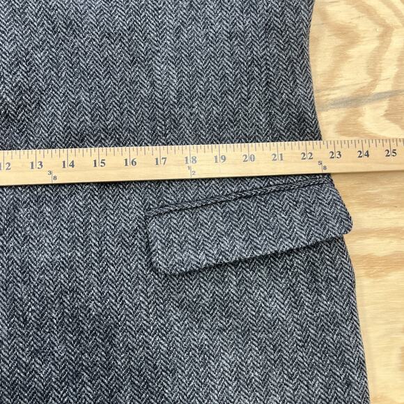 Vintage Barrington Herringbone Tweed Wool Sport Coat Jacket 44L Two Button Gray - Picture 13 of 16